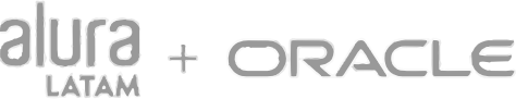 Logotipos de Alura Latam y Oracle, instituciones responsables del programa de formación Oracle Next Education.