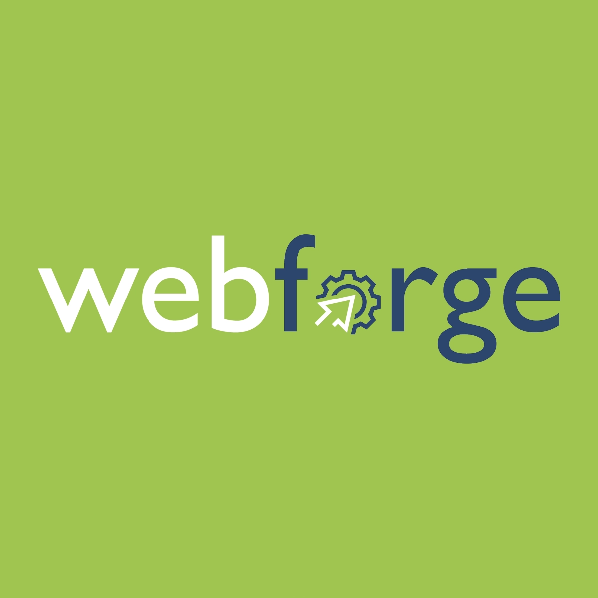 dentidad visual de Webforge, plataforma de creación de sitios web para negocios locales que posteriormente evolucionó a via.site.