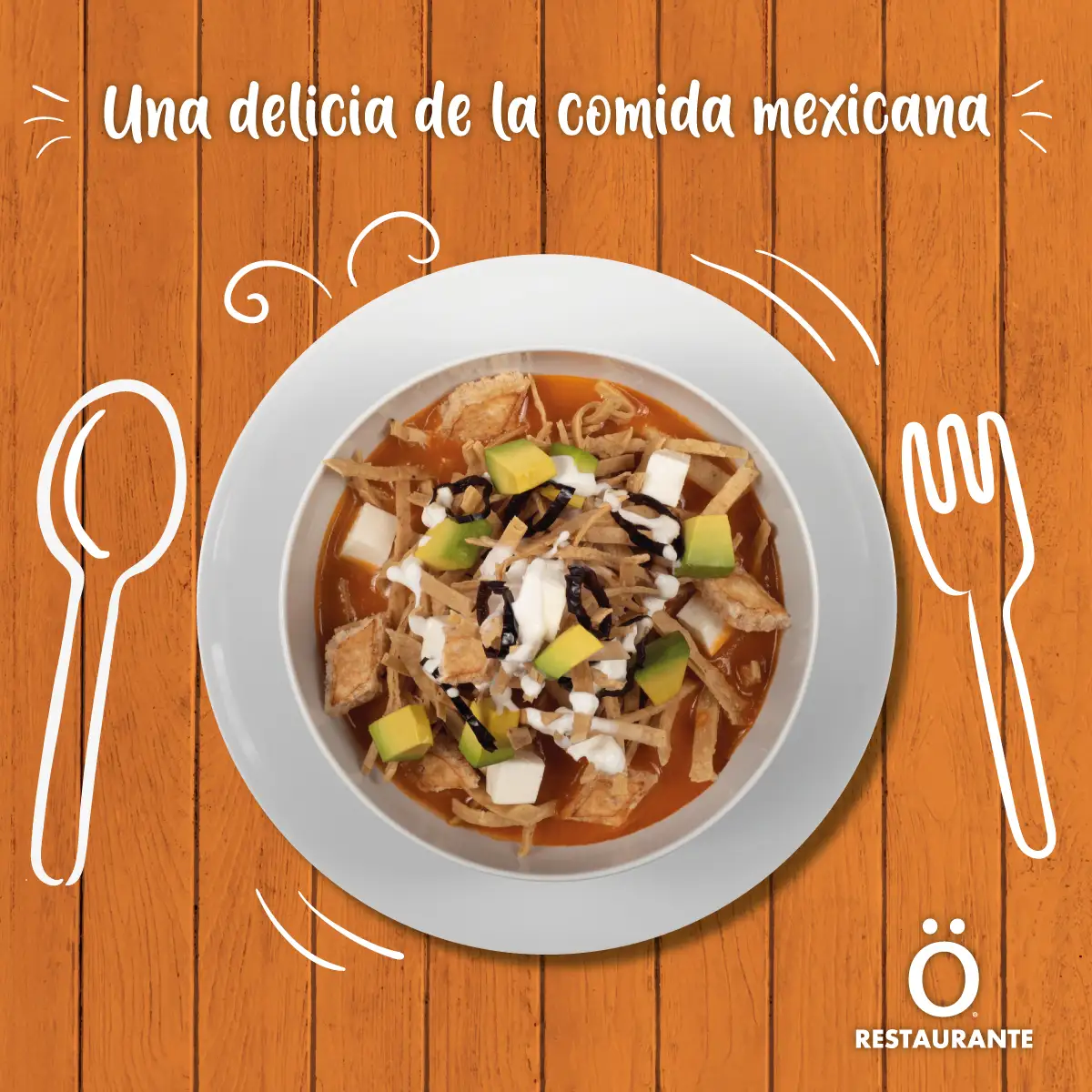 Portada de menu infantil pra Ö Restaurante