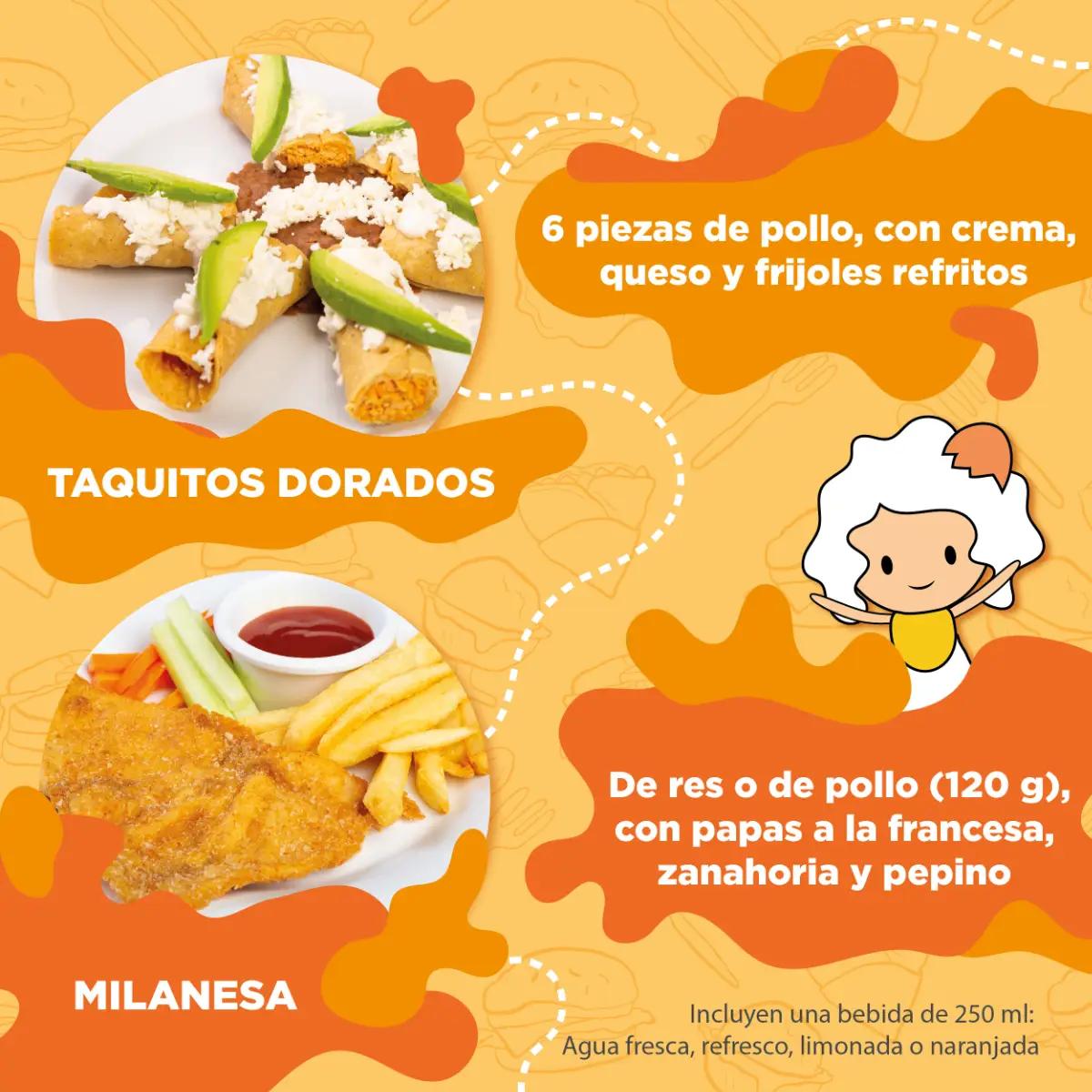 Portada de menu infantil pra Ö Restaurante