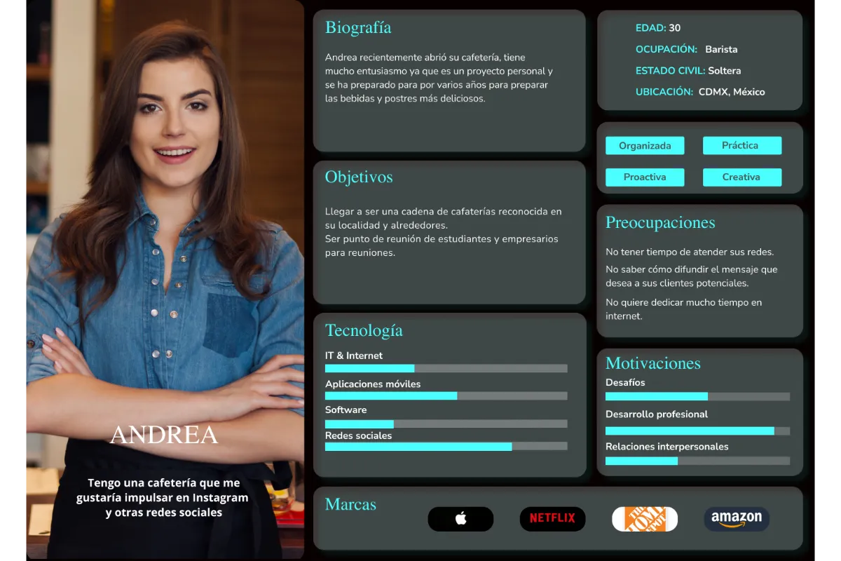 Propuesta de rediseño web para Prometeo Cinema con desarrollo de user personas, análisis de necesidades y wireframes.