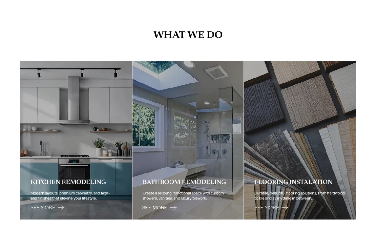 Propuesta de identidad visual y diseño web para Sophistico Construction.
